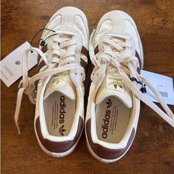 Adidas Shoes - NWT Adidas Samba OG Cream White Preloved Brown Gum Size 7